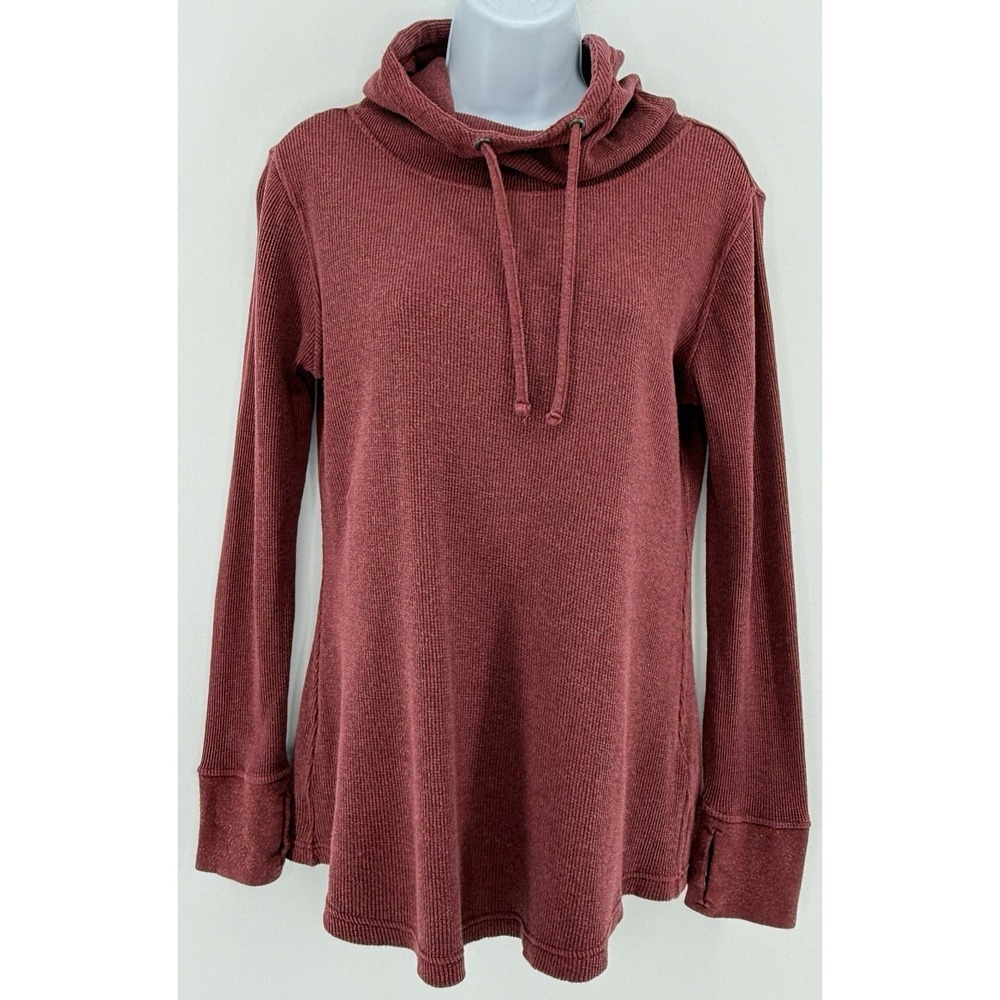 Patagonia‎ Hoodie Womens S Waffle Knit Thumbhole Hiking Stretch Tunic 53560